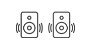 2x 20W speakers